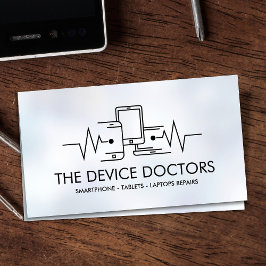 Cartão De Visita Reparo de Dispositivo Profissional Moderno