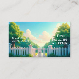 Cartão De Visita Reparo de Instalação de Cerca QR