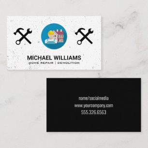 Cartão De Visita Reparo Doméstico Construção Ferramentas