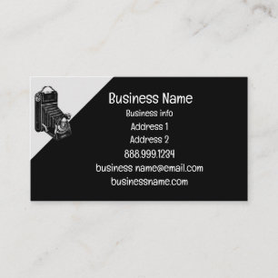 Cartão De Visita Reparo ou armazenamento de câmeras antigas