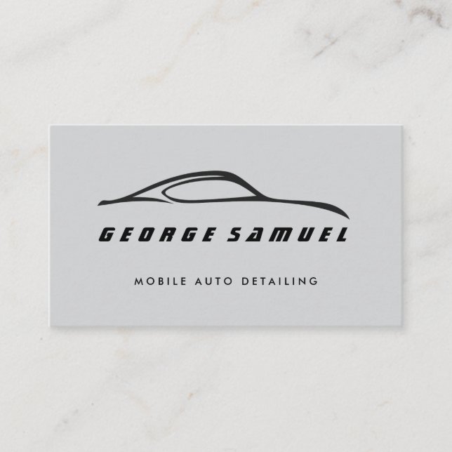 Cartão De Visita Reparo Personalizado de Carros e Detalhamento Auto (Frente)