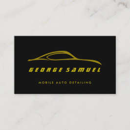 Cartão De Visita Reparo Personalizado de Carros e Detalhamento Auto