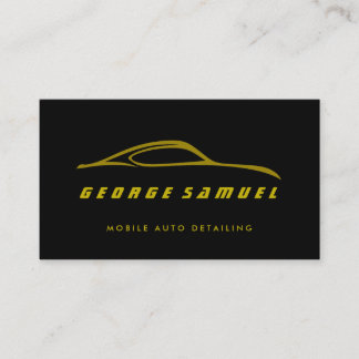 Cartão De Visita Reparo Personalizado de Carros e Detalhamento Auto