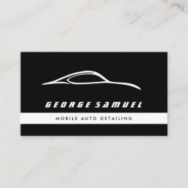 Cartão De Visita Reparo Personalizado de Carros e Detalhamento Auto