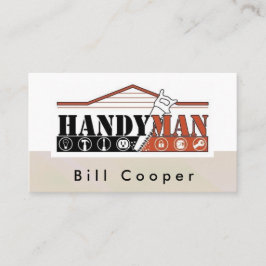Cartão De Visita Reparo Personalizável em Casa do Handyman