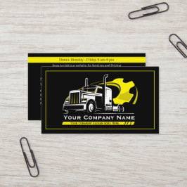 Cartão De Visita Reparo profissional da empresa de transporte rodov