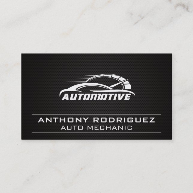 Cartão De Visita Reparo Tech Auto | Serviço de Carro (Frente)