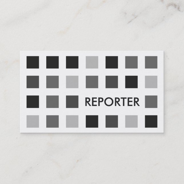Cartão De Visita REPORTER (quadrados-mod) (Frente)