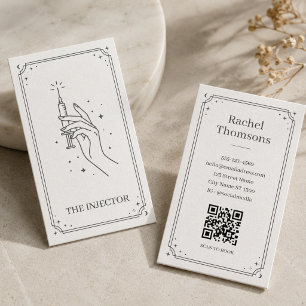 Cartão De Visita Reservar Tarot Celestial Injector Preto