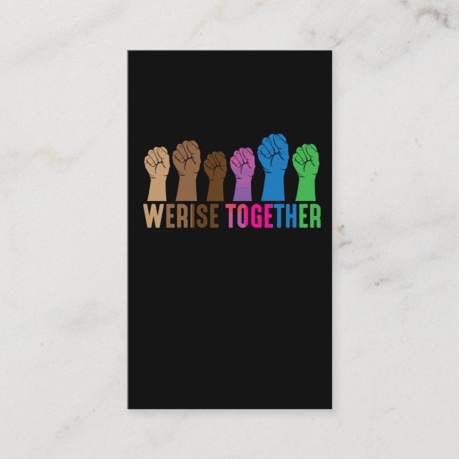 Cartão De Visita Resistência Feminista Igualdade Humana Justiça Soc (Frente)