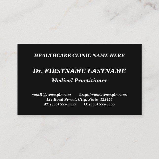 Cartão de visita Respecível, Simples e Corporativo (Frente)