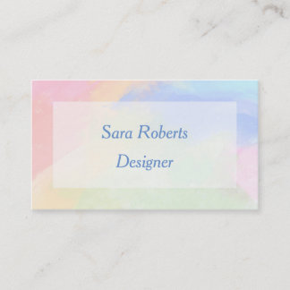 Cartão De Visita Respingo da cor