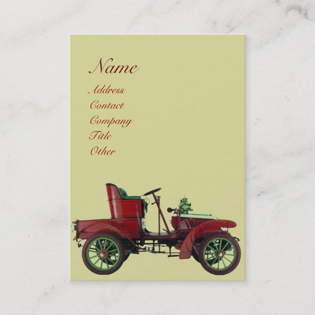 Cartão De Visita RESTAURAÇÃO AUTOMOTIVA, reparação de automóveis (Frente)