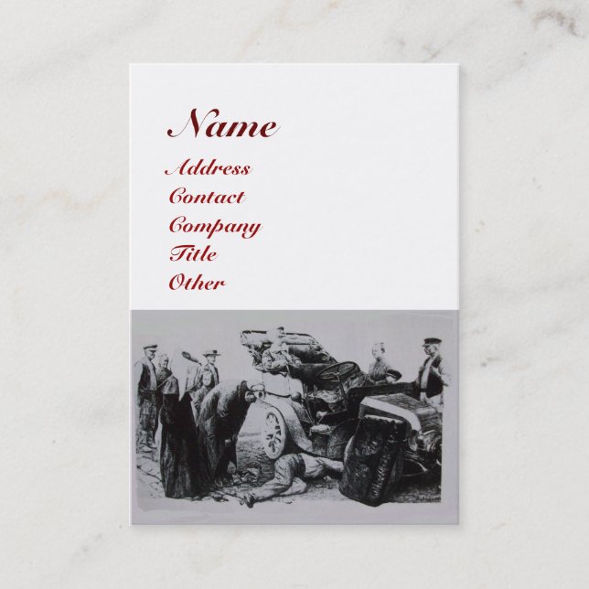 Cartão De Visita RESTAURAÇÃO AUTOMOTIVA, reparação de automóveis (Frente)