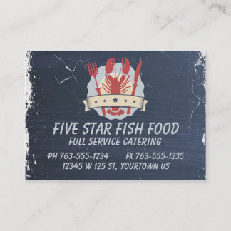 Cartão De Visita restauração de cinco estrelas do cozinheiro chefe