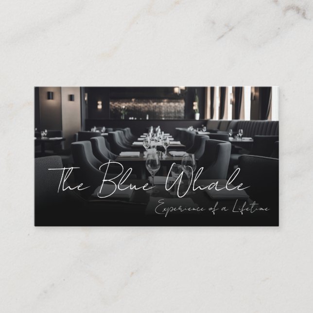 Cartão De Visita Restaurant Dining Tables  (Frente)