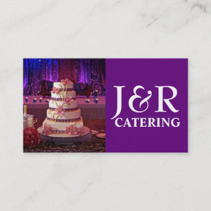 Cartão De Visita Restaurante de Catering do Planejador de Casamento