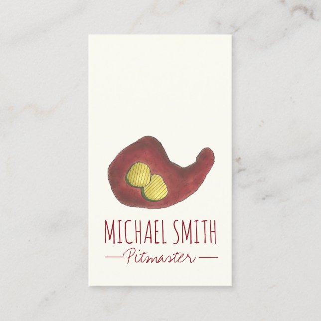 Cartão De Visita Restaurante de Chicken Hot Chicken Nashville TN Ba (Frente)