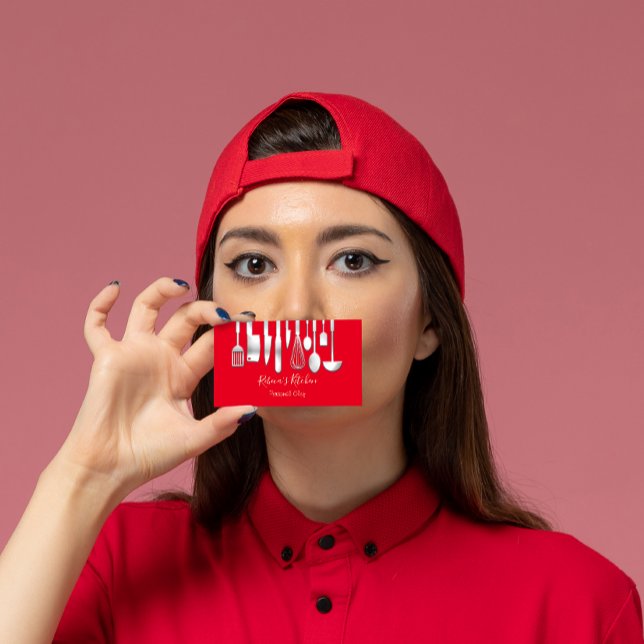 Cartão De Visita Restaurante do Chef Pessoal do cozinhar Catering V (Criador carregado)