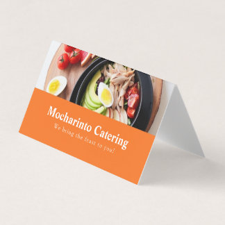 Cartão De Visita Restaurante sofisticado e catering de alimentos pr