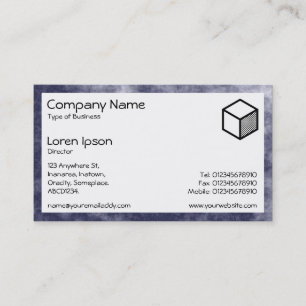 Cartão De Visita Retângulo - Atmosfera de fumo