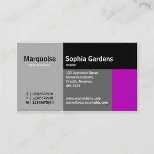 Cartão De Visita Retângulos - Magenta