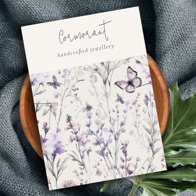 Cartão De Visita Retentor de Banda de Colar de Escoamento Floral Ro (Criador carregado)