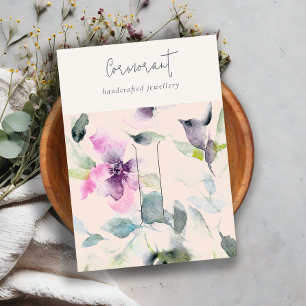 Cartão De Visita Retentor de pinos do grampo flexível roxo rosa