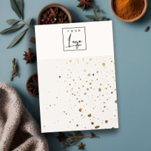 Retentor do logotipo de textura branca e Dourada c