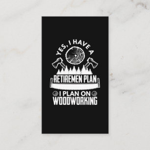 Cartão De Visita Retired Craftsman Carpenter Father Woodworker