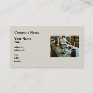 Cartão De Visita Retorta no laboratório de Chem