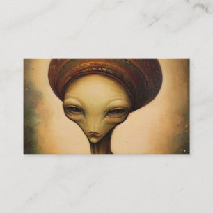 Cartão De Visita Retrato de Alienígena antigo