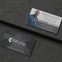 Cartão De Visita Retrato e logotipo de fotos profissionais modernos