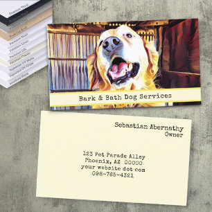 Cartão De Visita Retriever de Ouro de Fotografias Personalizadas do