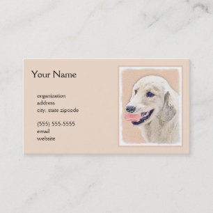 Cartão De Visita Retriever ouro com pintura de cachorro Tênis