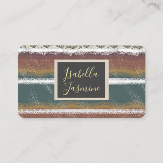 Cartão De Visita Retro, 1950's, Colors, Orange, Old,  business card