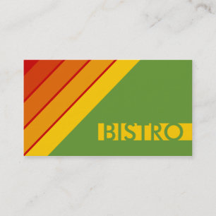 Cartão De Visita retro BISTRO