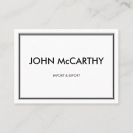 Cartão De Visita Retro Black White Professional Three Stripes