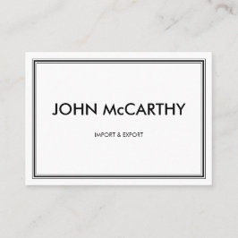 Cartão De Visita Retro Black White Professional Três Fitas