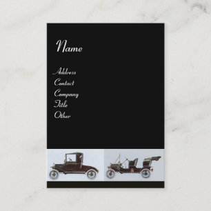 Cartão De Visita RETRO CARROS 2 - Reparações automáticas, automóvei