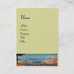 Cartão De Visita RETRO CARS - reparação automóvel