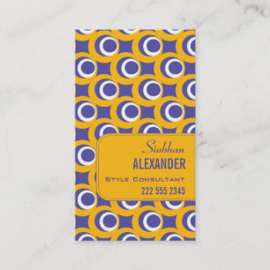 Cartão de visita retro das bolhas