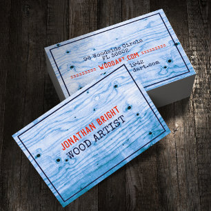 Cartão De Visita Retro de safra e trabalhador lenhoso ou carpinteir