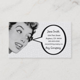 Cartão De Visita Retro diga V4