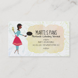 Cartão de visita retro do cozinheiro chefe da