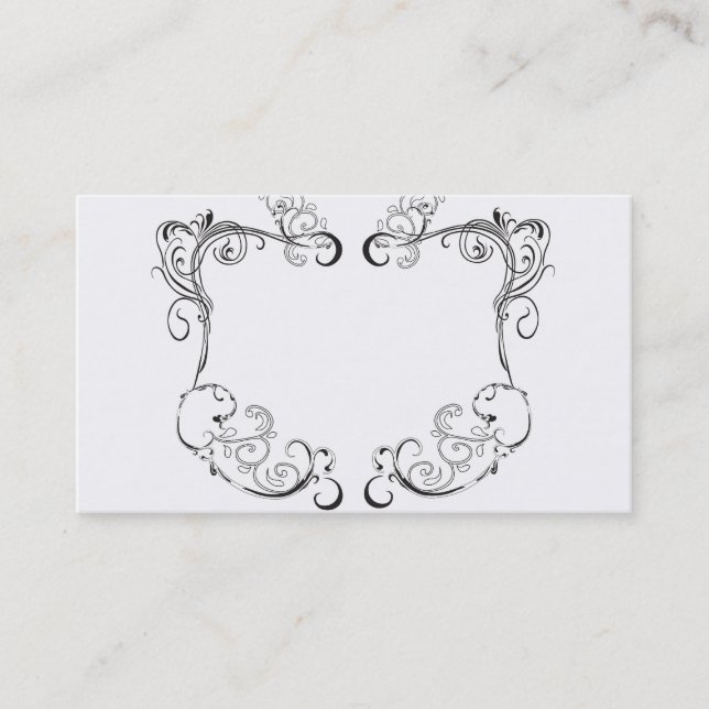 Cartão de visita retro do quadro (Frente)