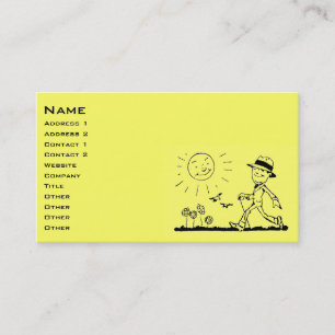 Cartão De Visita Retro Empresário