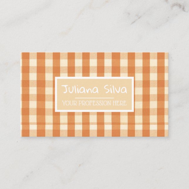 Cartão De Visita Retro Groovy Colorful Wavy Boho (Frente)