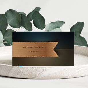 Cartão De Visita Retro masculino profissional