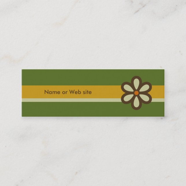 Cartão de visita retro moderno - cartão social dos (Frente)